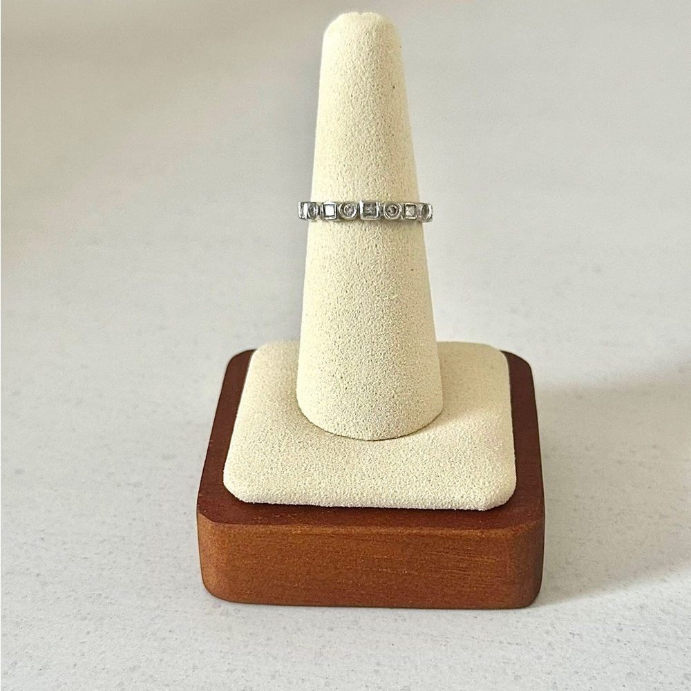 Sparkling 14k Diamond Stackable Band - image 2